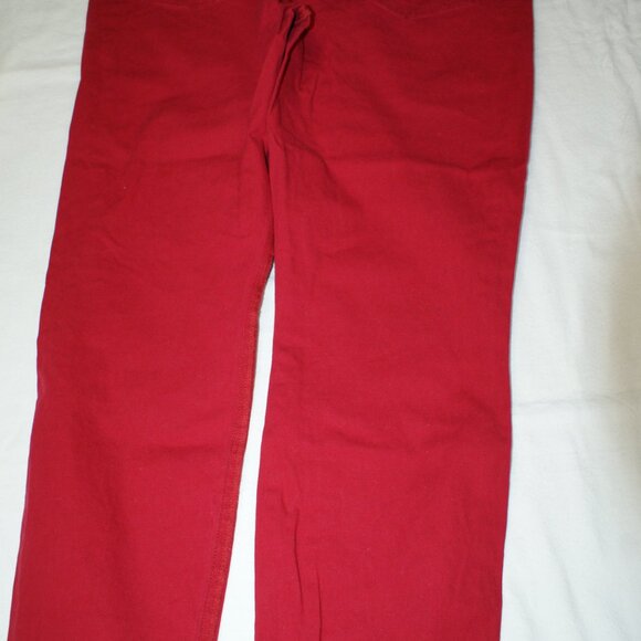 Guess Stretch Jeans Size 14 Very Flattering Red Leopard - Picture 5 of 16